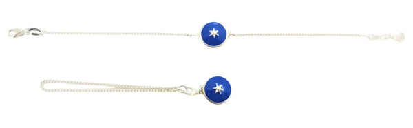 Blisse Allure Sterling Silver Evening Star Rakhi and Lumba Combo