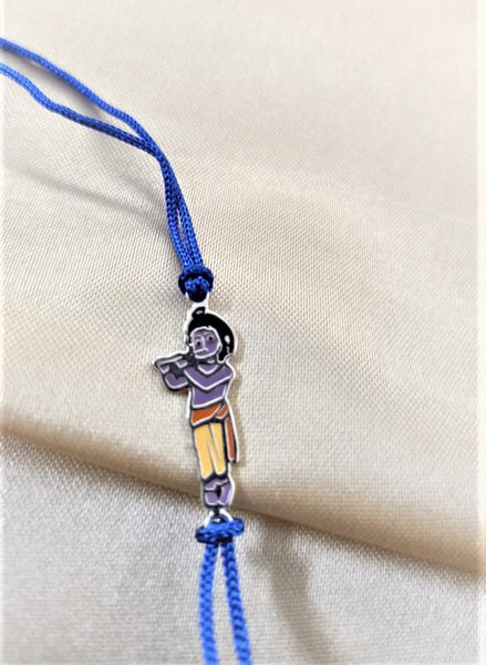 Blisse Allure 925 Sterling Lord Krishna Silver Rakhi