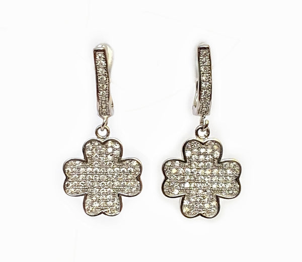 Blisse Allure 925 Sterling Silver White CZ Earrings