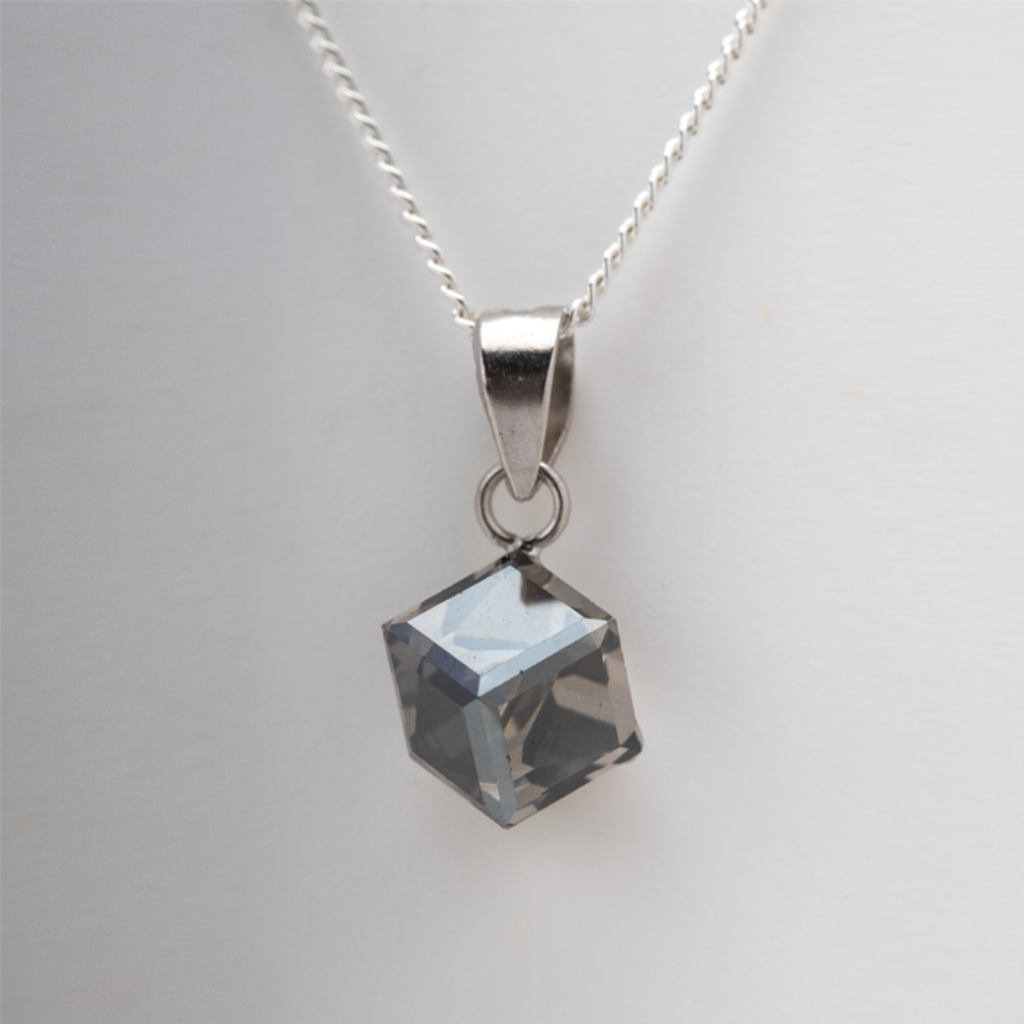 Blisse Allure 925 Sterling Silver Crystal Pendent With Chain